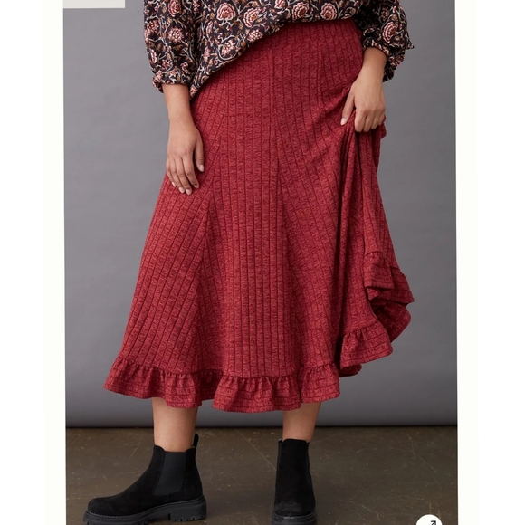 Anthropologie Pauline Midi Sweater Skirt - Picture 5 of 9